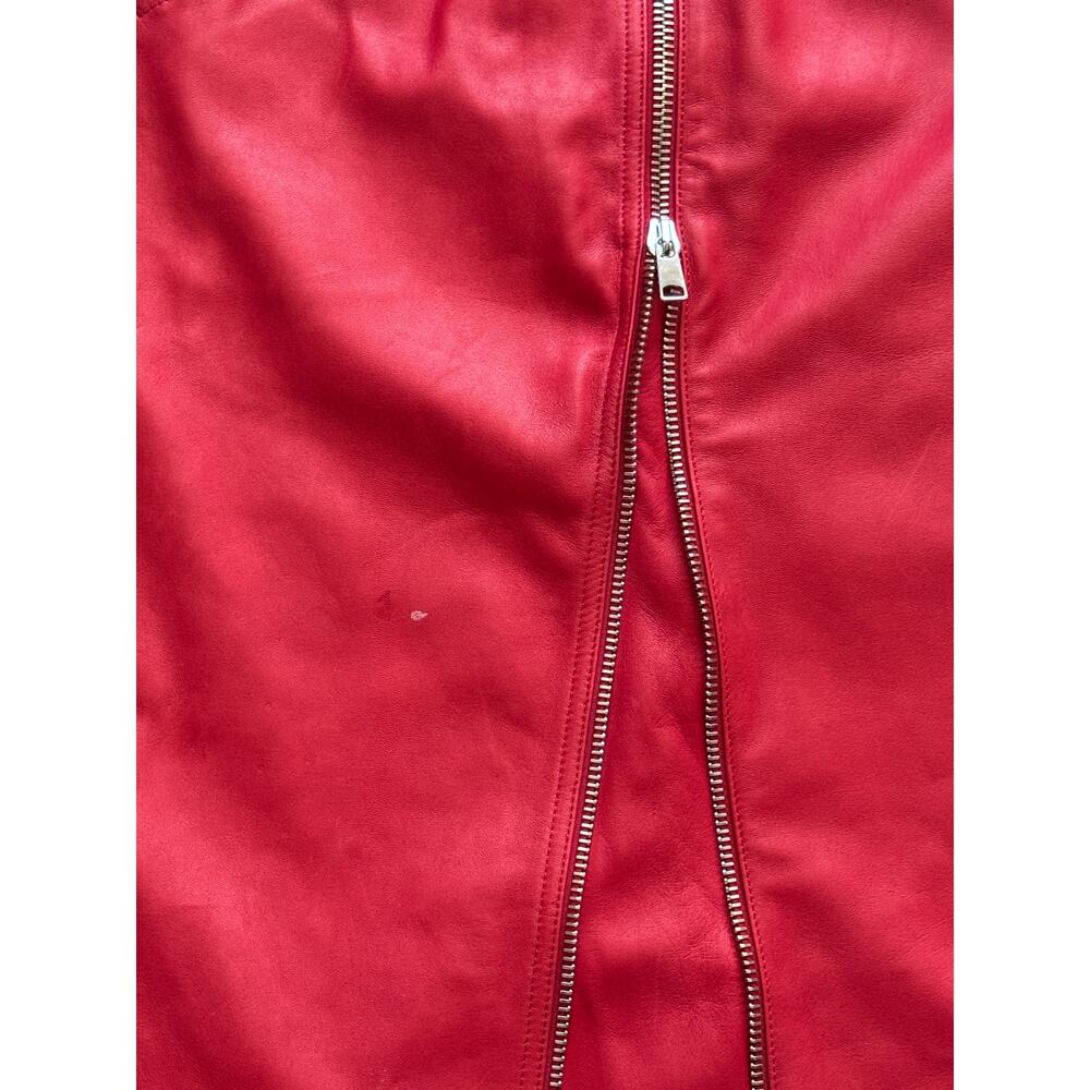 Alexander McQueen Zip-Embellished Leather Midi Skirt - Picture 16 of 16